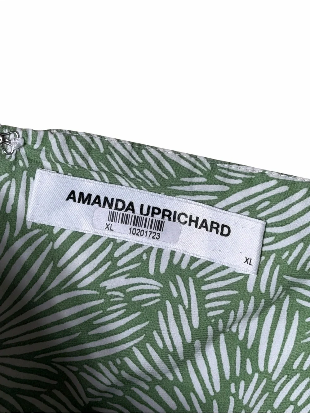 Amanda Uprichard Green Sicily Midi Sundress Womens XL